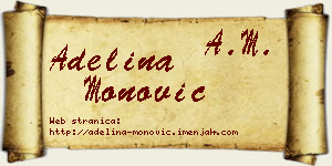 Adelina Monović vizit kartica